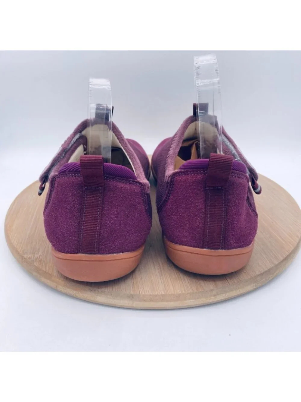 Spesoul Barefoot Shoes Womens 10 41 Burgundy Wool Comfort Flats Minimalist